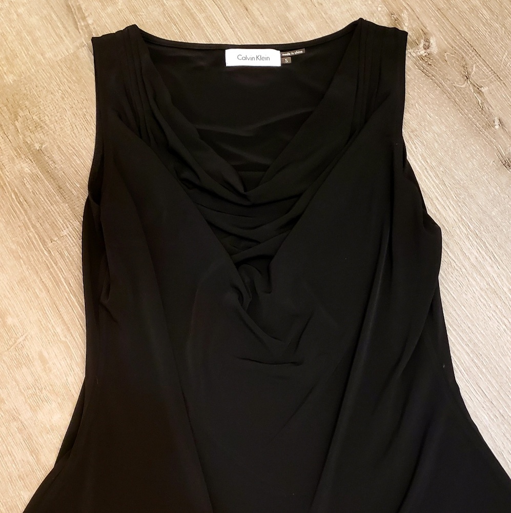 5/25 🤩 Calvin Klein Drape  Neck Blouse